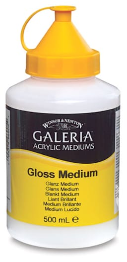 Winsor & Newton Galeria Polymer Mediums - Front of bottle of Gloss Medium