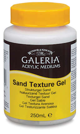 Winsor & Newton Galeria Texture Gel Medium - Front of bottle of Sand Texture Gel