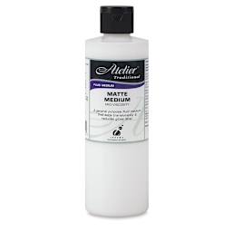 Chroma Atelier Traditional Mid-Viscosity Medium - Front of 250 ml Bottle of Matte Medium