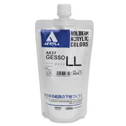 Holbein Acryla Gesso -  Extra Coarse, White, 300 ml pouch