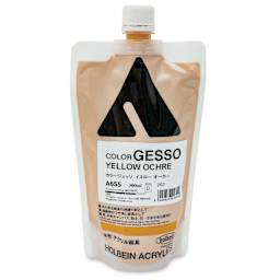 Holbein Acryla Gesso - Yellow Ochre, 300 ml pouch