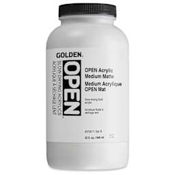 Golden Open Acrylic Medium - Matte, 32 oz jar