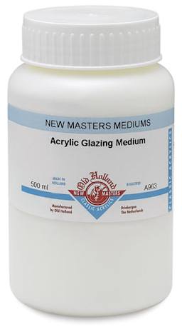 New Masters Acrylic Glazing Mediums - Front of 500 ml jar