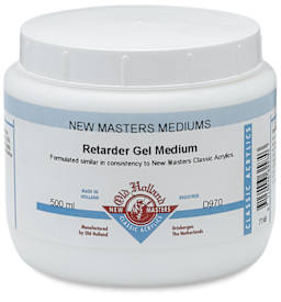 New Masters Retarder Gel Mediums - Front of 500 ml Jar