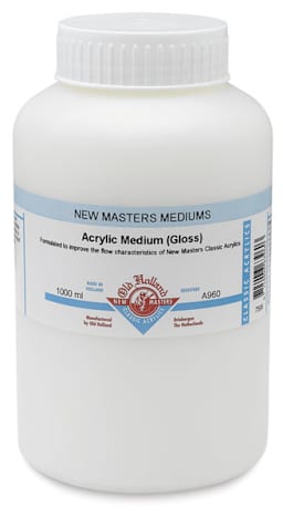 New Masters Acrylic Polymer Mediums - Front of Jar of Gloss Medium