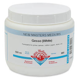 Old Holland New Masters Acrylic Gesso - White, 500 ml jar