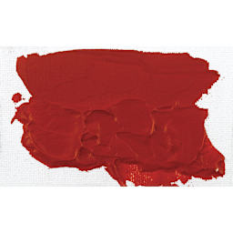 Winsor & Newton Artists' Acrylic Mediums - Example of Matt Gel on Red paint swatch