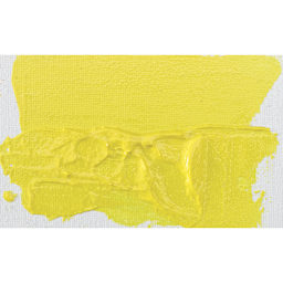 Winsor & Newton Artists' Acrylic Mediums - Example of Gloss Gel on Yellow paint swatch