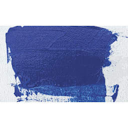 Winsor & Newton Artists' Acrylic Mediums - example of Glazing Medium on blue swatch