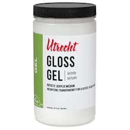 New look! Same formula - Utrecht Artists' Acrylic Gel Medium - Gloss, 32 oz