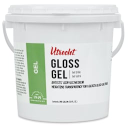 New look! Same formula - Utrecht Artists' Acrylic Gel Medium - Gloss Gel Medium, 128 oz