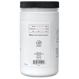 Utrecht Artists' Acrylic Fluid Medium - Gloss Medium, 32 oz right side