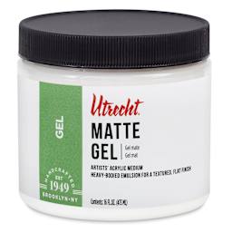 New look! Same formula - Utrecht Artists' Acrylic Gel Medium - Matte, 16 oz