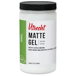 New look! Same formula - Utrecht Artists' Acrylic Gel Medium - Gel Matte Medium, 32 oz