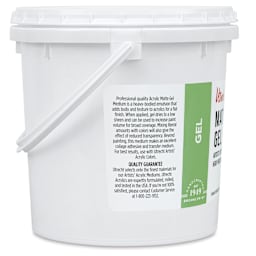 Utrecht Acrylic Medium - Gel Matte Medium, 128 oz (left side)