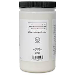 Utrecht Artists' Acrylic Fluid Medium - Matte Medium, 32 oz right side