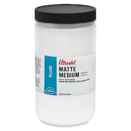 New look! Same formula - Utrecht Artists' Acrylic Fluid Medium - Matte Medium, 32 oz