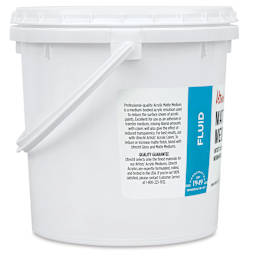 Utrecht Artists' Acrylic Fluid Medium - Matte Medium, 128 oz (left side)