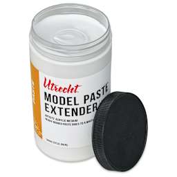 Utrecht Artists' Acrylic Model Paste Extender - 32 oz open to show medium