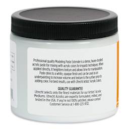 Utrecht Artists' Acrylic Model Paste Extender - 16 oz left side