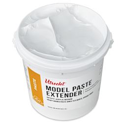 Utrecht Artists' Acrylic Model Paste Extender - 128 oz open to show medium