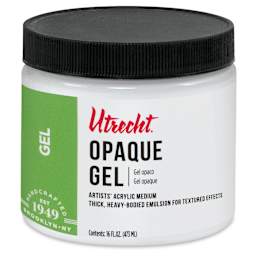 New look! Same formula - Utrecht Artists' Acrylic Opaque Gel Medium, 16 oz