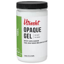 New look! Same formula - Utrecht Artists' Acrylic Opaque Gel Medium, 32 oz