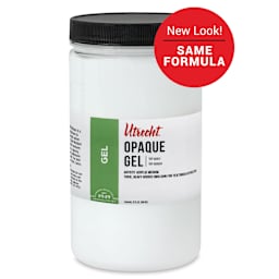 New look! Same formula - Utrecht Artists' Acrylic Opaque Gel Medium, 32 oz