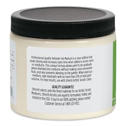 Utrecht Artists' Acrylic Retarder Gel Medium - 16 oz left side