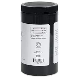 Utrecht Artists Acrylic Gesso - Black, 32 oz right side