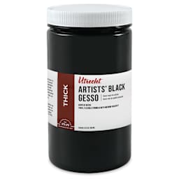 New look! Same formula - Utrecht Artists Acrylic Gesso - Black, 32 oz