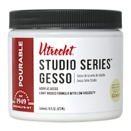 New look! Same formula - Utrecht Studio Series Acrylic Gesso - 16 oz 