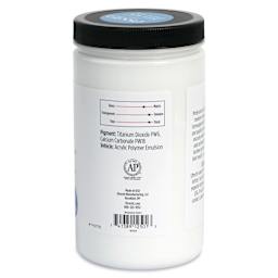 Utrecht Artists Acrylic Gesso - White, 32 oz right side