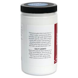 Utrecht Artists Acrylic Gesso - White, 32 oz left side