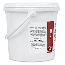 Utrecht Artists Acrylic Gesso - White, 128 oz (left side)