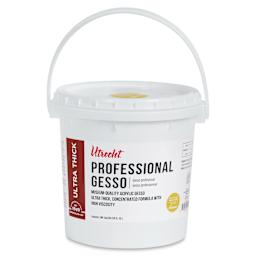 New look! Same formula - Utrecht Professional Acrylic Gesso - White, 128 oz