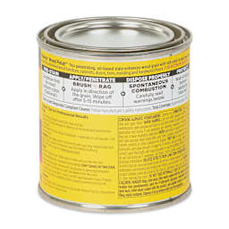 Minwax Wood Finish Oil-Based Penetrating Stain - Provincial, 8 oz back of can