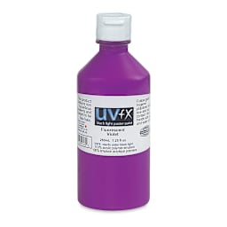 Tri-Art UVFX Black Light Poster Paint - Fluorescent Violet, 250 ml