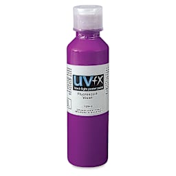 Tri-Art UVFX Black Light Poster Paint - Fluorescent Violet, 120 ml