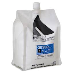 Holbein Acrylic Medium - White Acrylic Gesso, Smooth, 2000 ml pouch