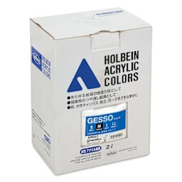 Holbein Acrylic Medium - White Acrylic Gesso, Standard, 2000 ml pouch in package