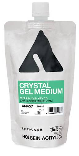 Holbein Acrylic Gel Mediums - Crystal Gel Medium shown upright