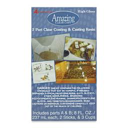 Alumilite Amazing Clear Cast Epoxy Casting Resin - 16 oz, Bottle (Front of packaging)