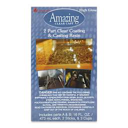 Alumilite Amazing Clear Cast Epoxy Casting Resin - 32 oz, Bottle (Front of packaging)