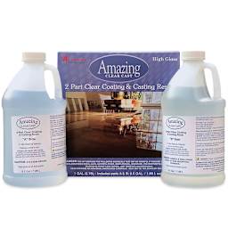 Alumilite Amazing Clear Cast Epoxy Casting Resin - 1 Gallon, Bottle (Box contents shown with packaging)