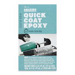 Alumilite Amazing Quick Coat Epoxy - 16 oz, Bottle (Front of packaging)