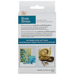 Mod Podge 2-Part Resin Kit - 8 oz (Back of packaging)