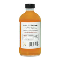 Natural Earth Paint Natural Varnish - 8 oz Glass Bottle, back view