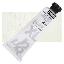 Pebeo XL Studio Oil Paint - Zinc White Imitation, 37 ml tube and swatch