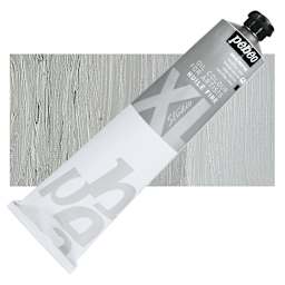Pebeo XL Studio Oil Paint - Neutral Gray, 200 ml tube and swatch